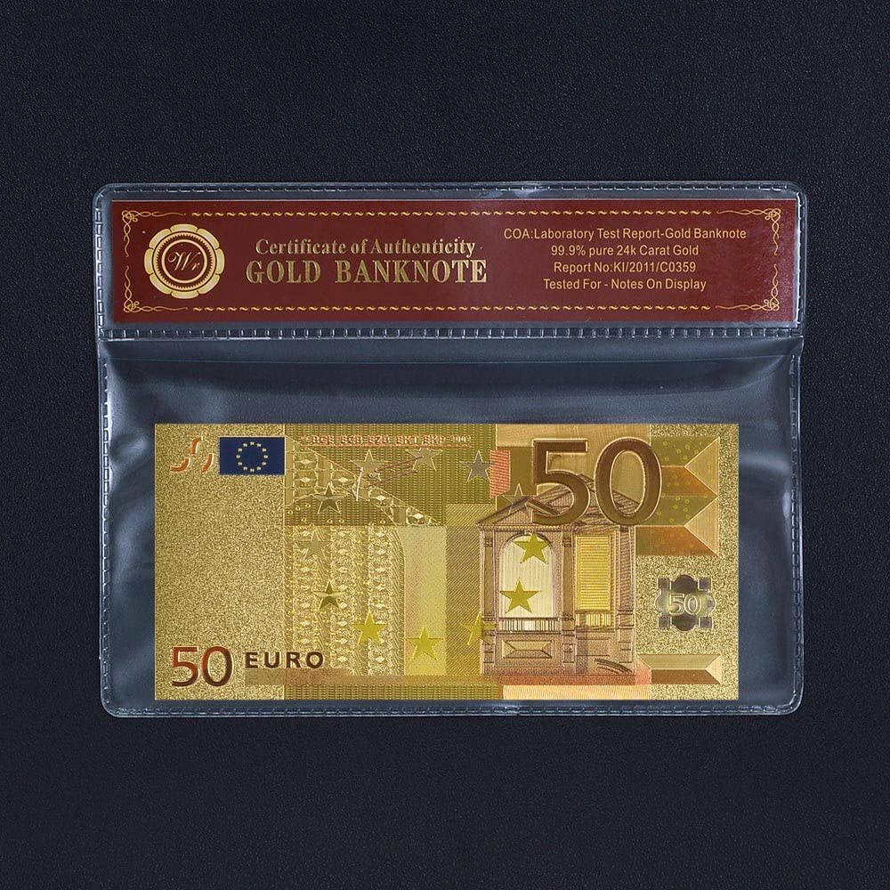 €50 Euro Golden Banknote