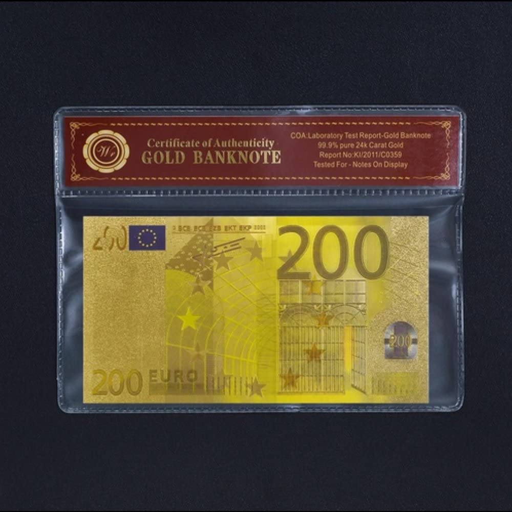 €200 Euro Golden Banknote
