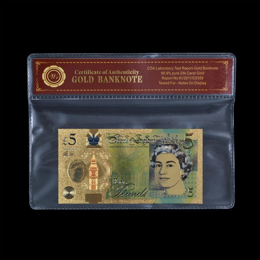 £5 UK Golden Banknote