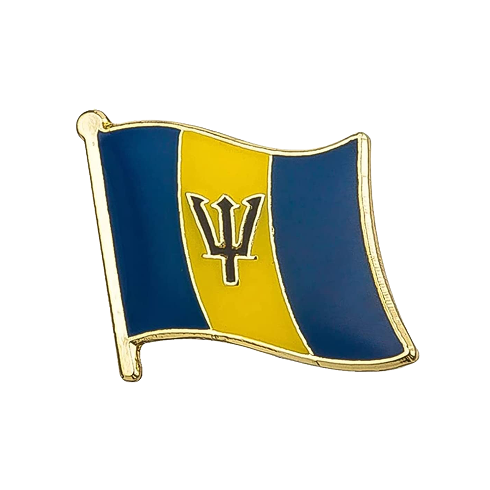Barbados Flag Pin Badge