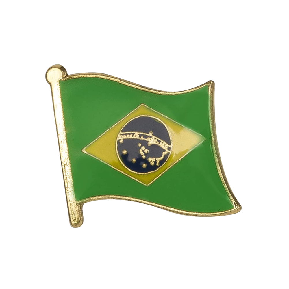 Brazil Flag Pin Badge