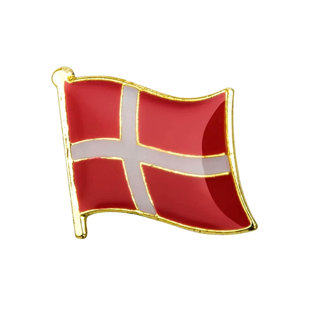 Denmark Flag Pin Badge