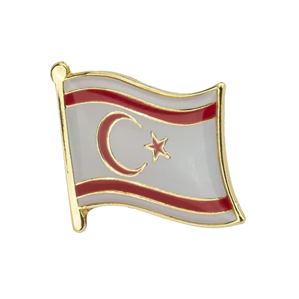 Northern Cyprus Flag Pin Badge