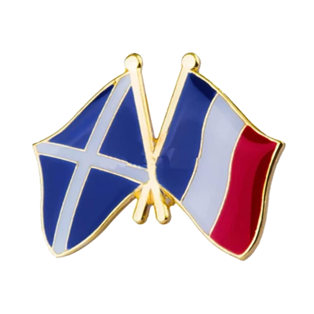 Scotland & France Freindship Pin Badge