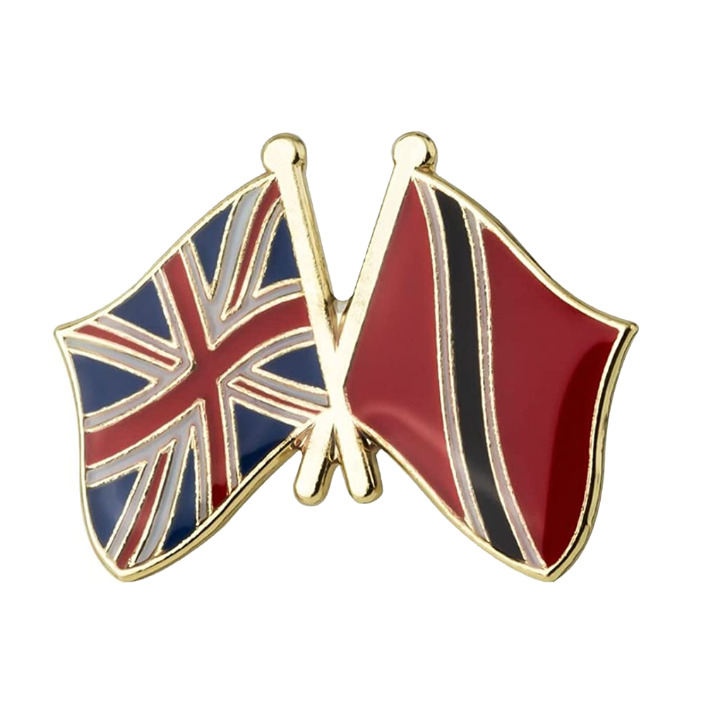 United Kingdom UK & Trinidad and Tobago Friendship Pin Badge