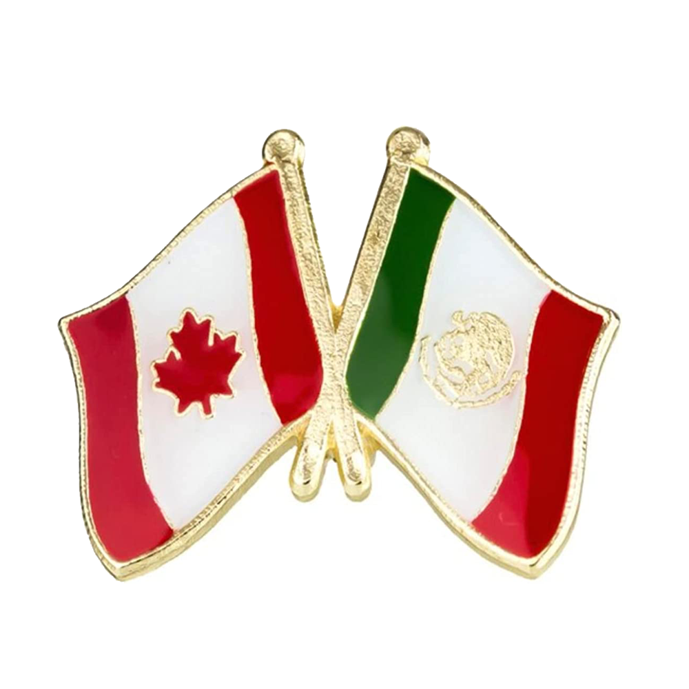 Canada & Mexico Friendship Pin Badge