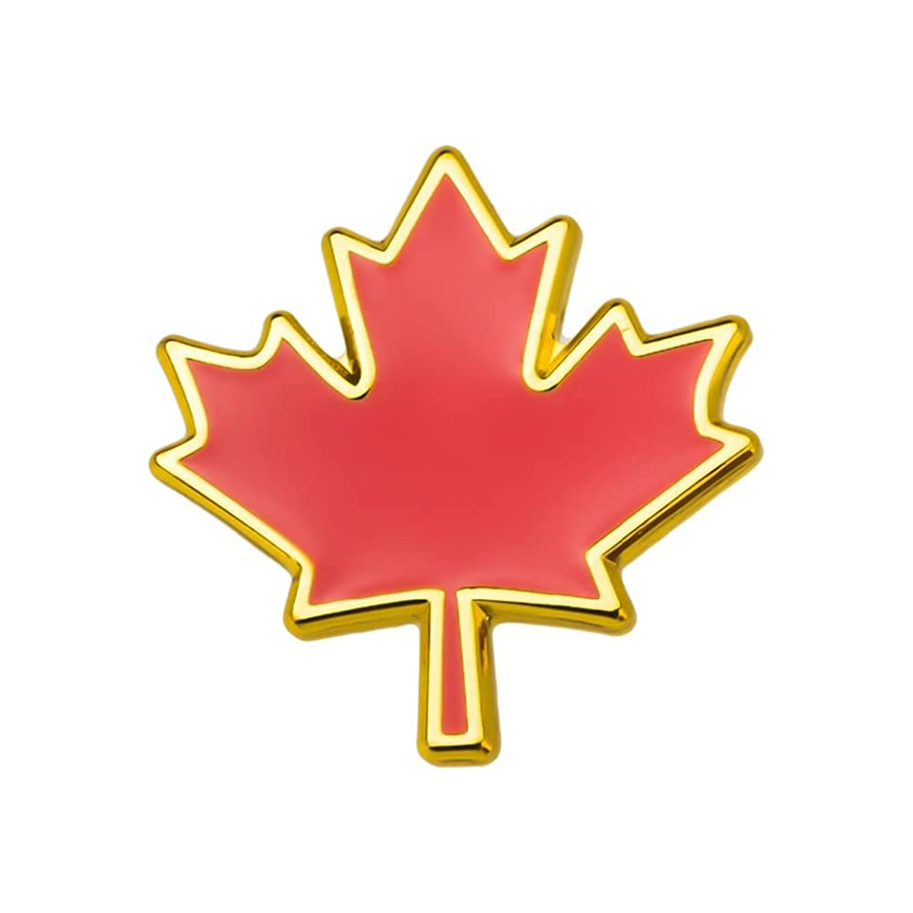 Canadian Maple Leaf Pin Badge