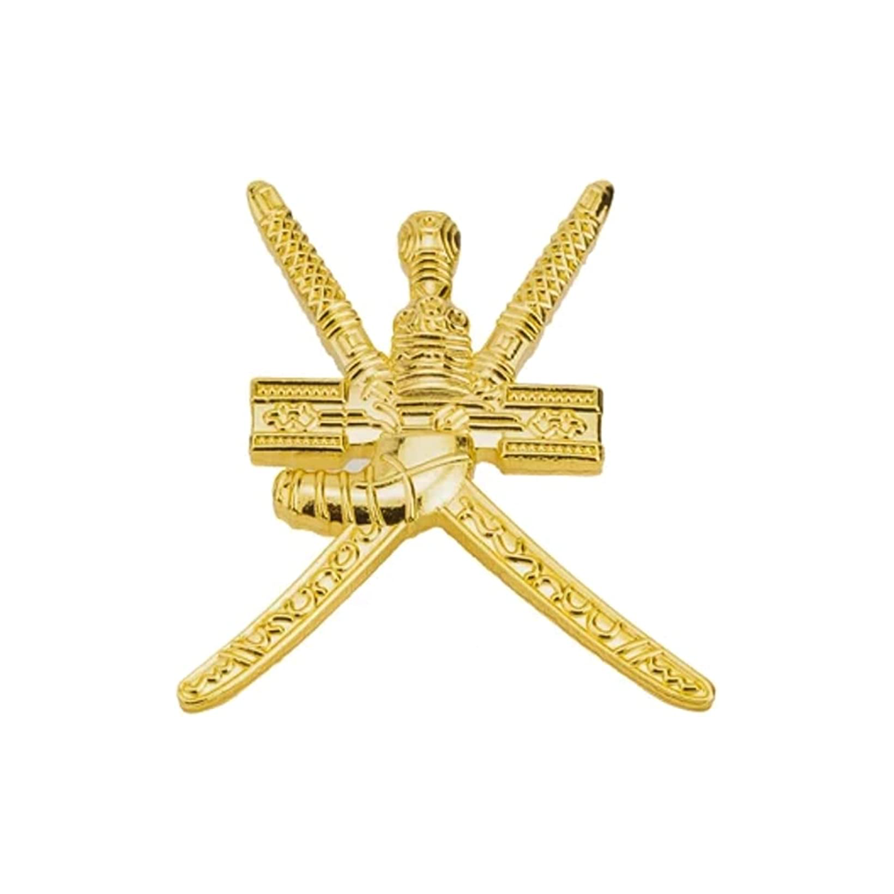 Oman Crossed Swords Pin Badge