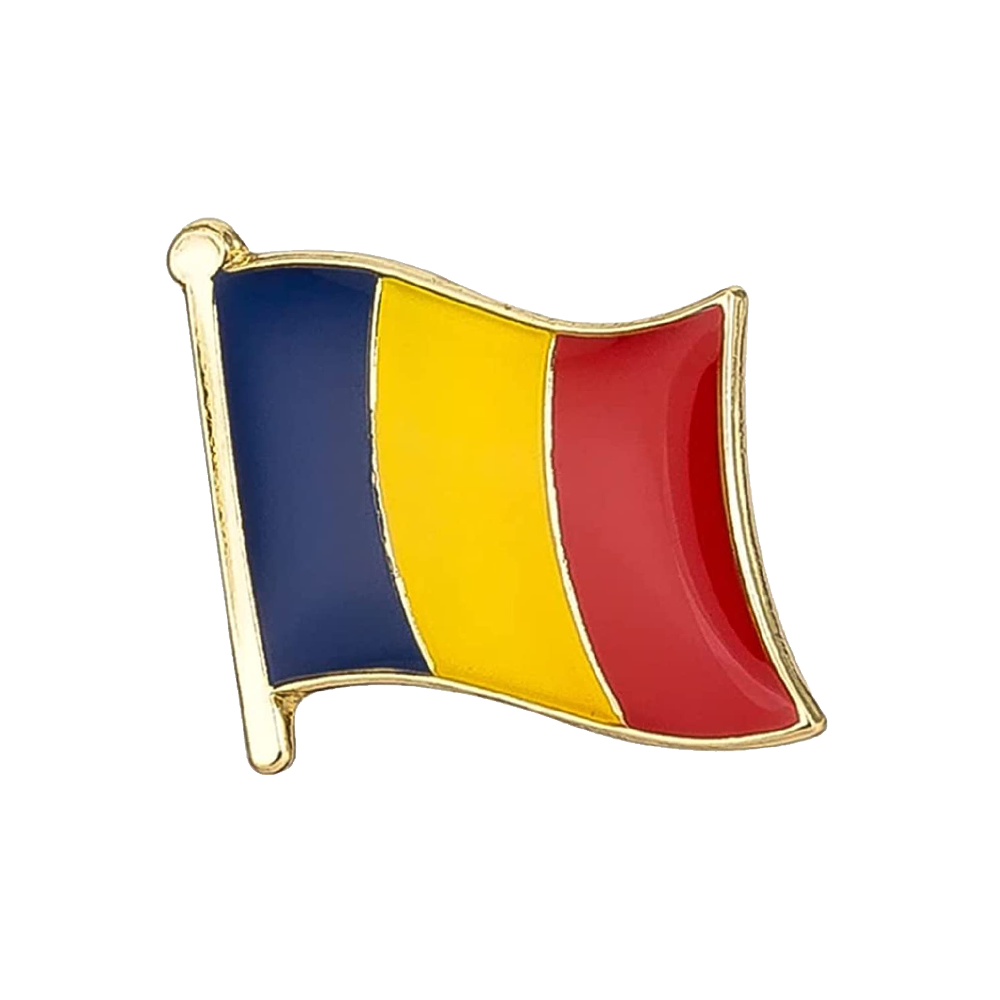 Romania Flag Pin Badge