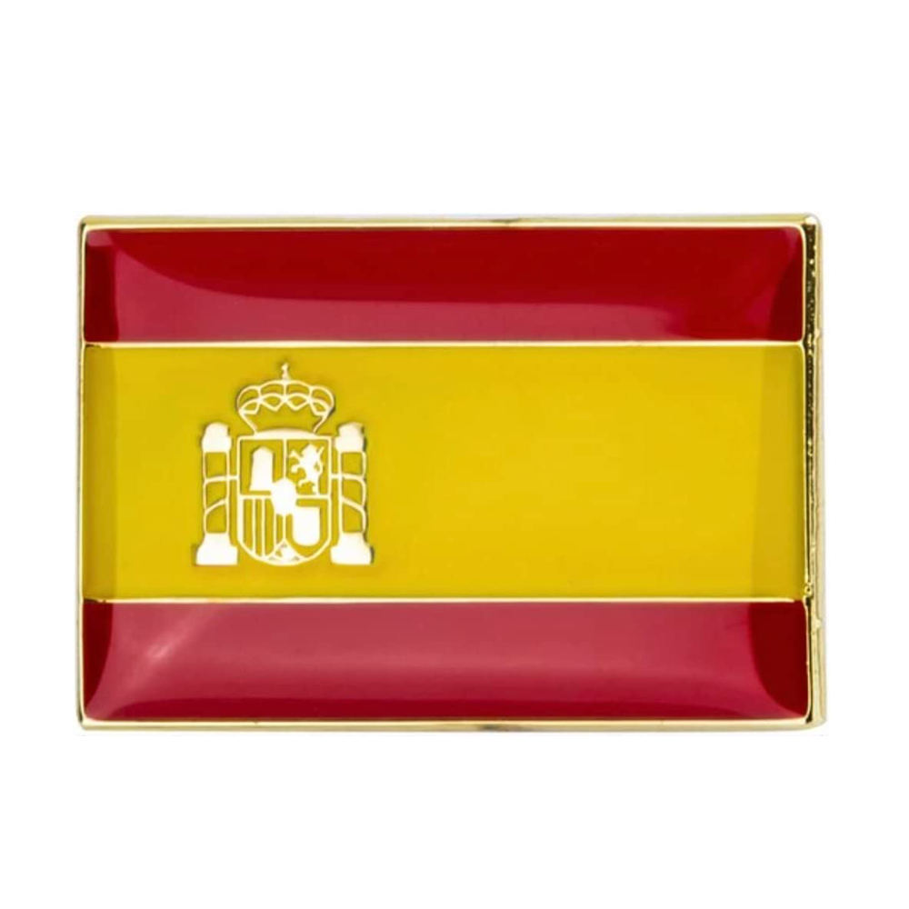 Spain Rectangle Flag Pin Badge