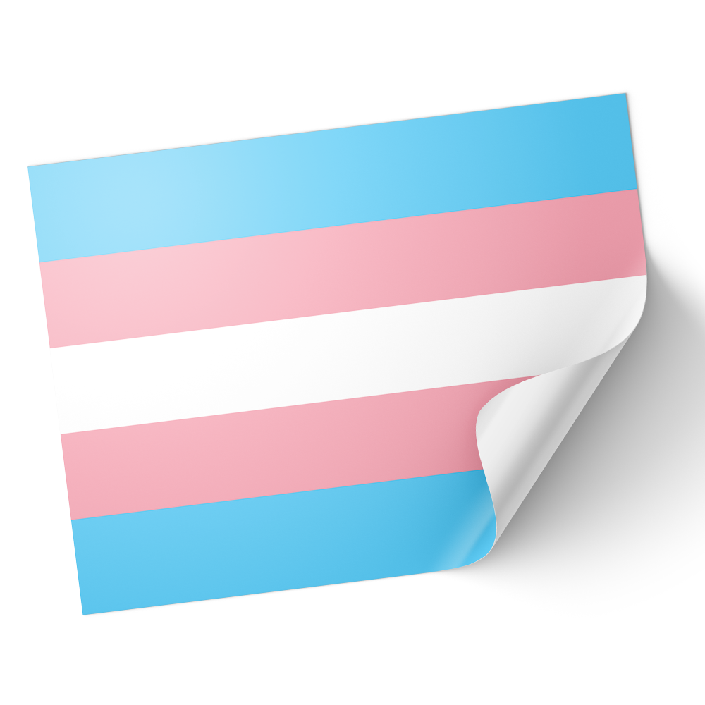 20 X Transgender Flag Stickers