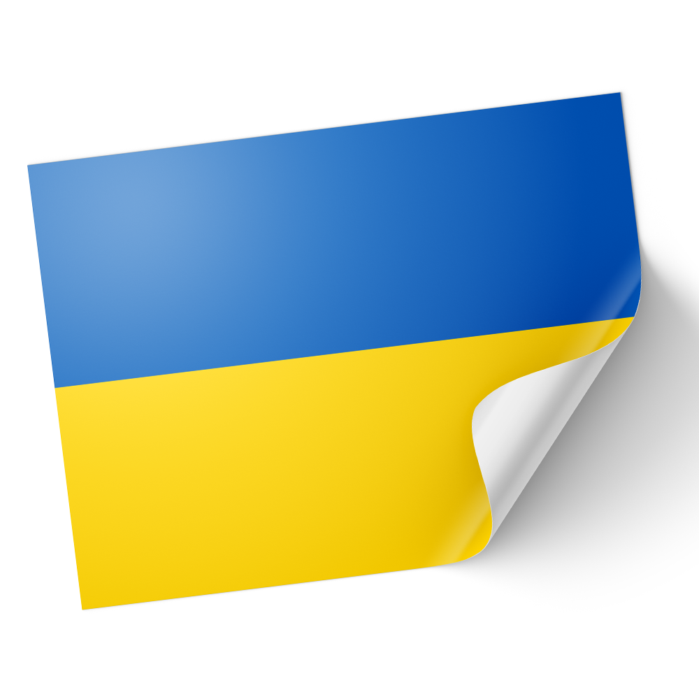 20 X Ukraine Flag Stickers