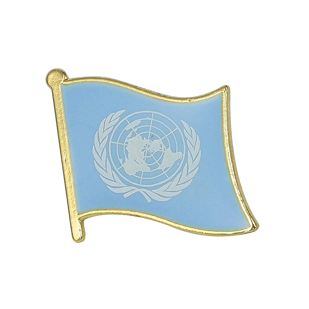 United Nations Flag Pin Badge