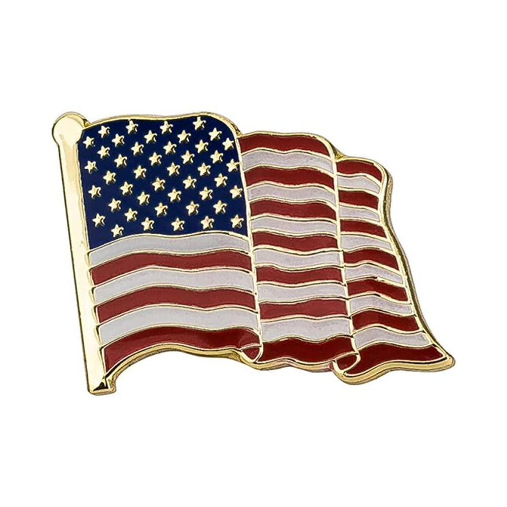 USA Diplomat Waving Flag Pin Badge